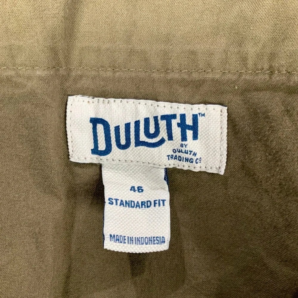 Duluth Trading Brown Shorts 46 Standard Fit Button Zip Fly 9